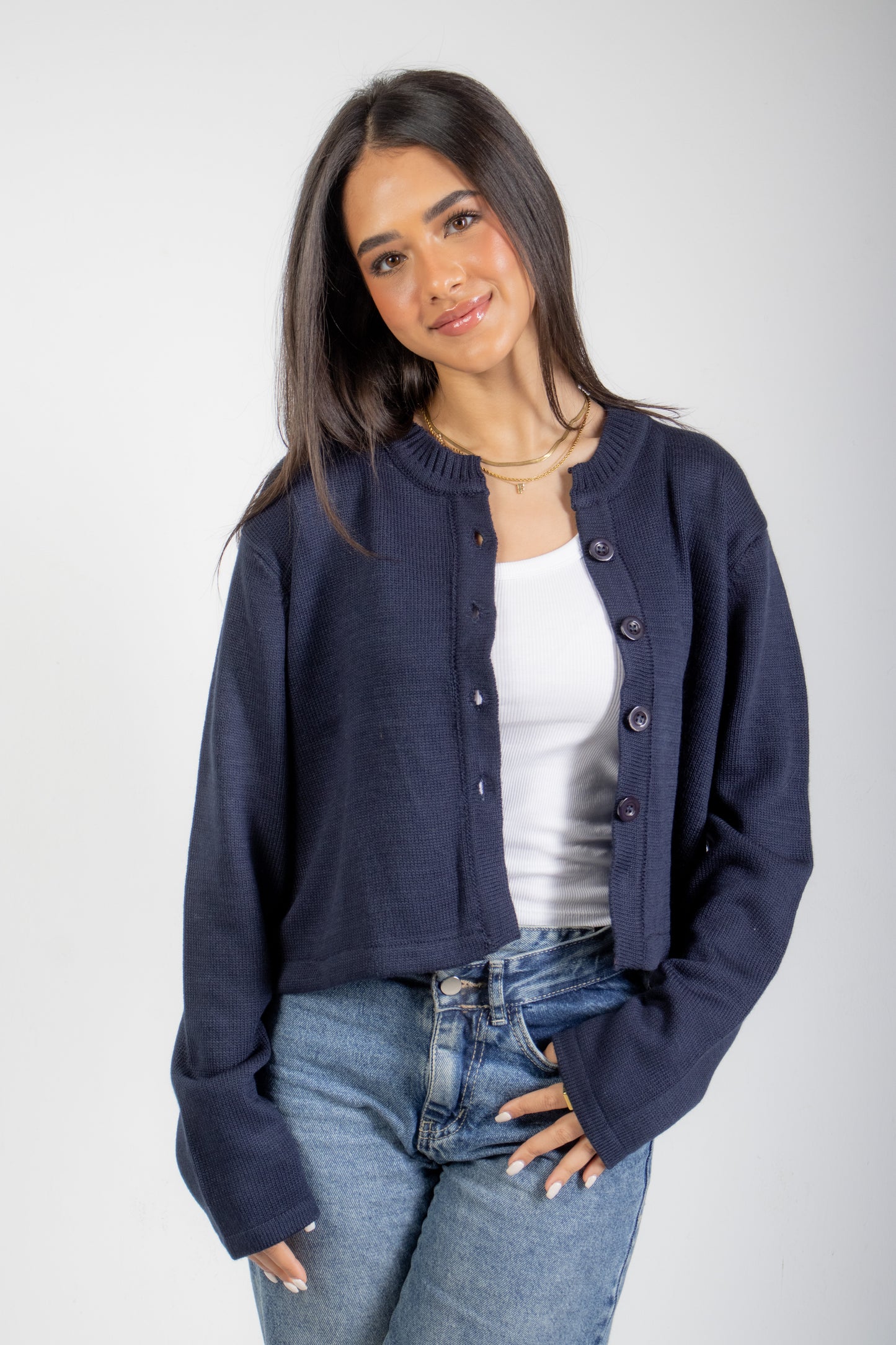 Navy Cardigan