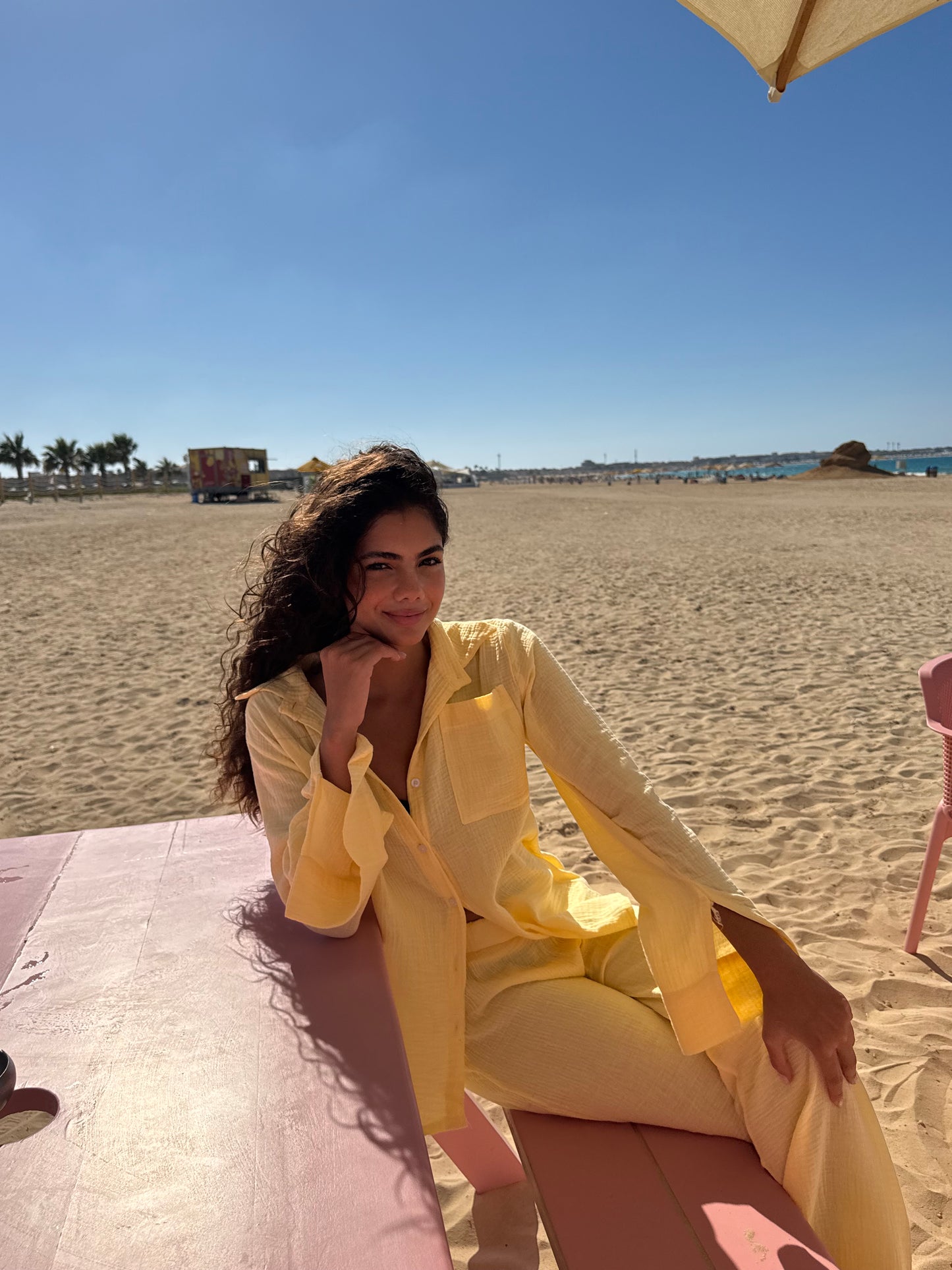 Linen Set - Yellow