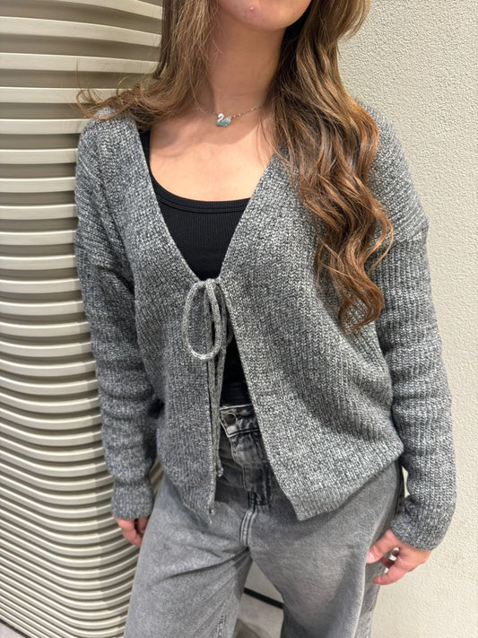 Grey cardigan